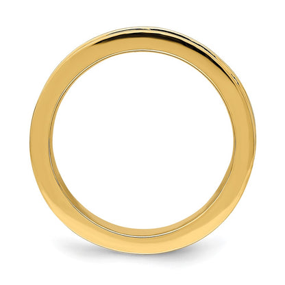 14K Yellow Gold Two Tone Claddagh Band