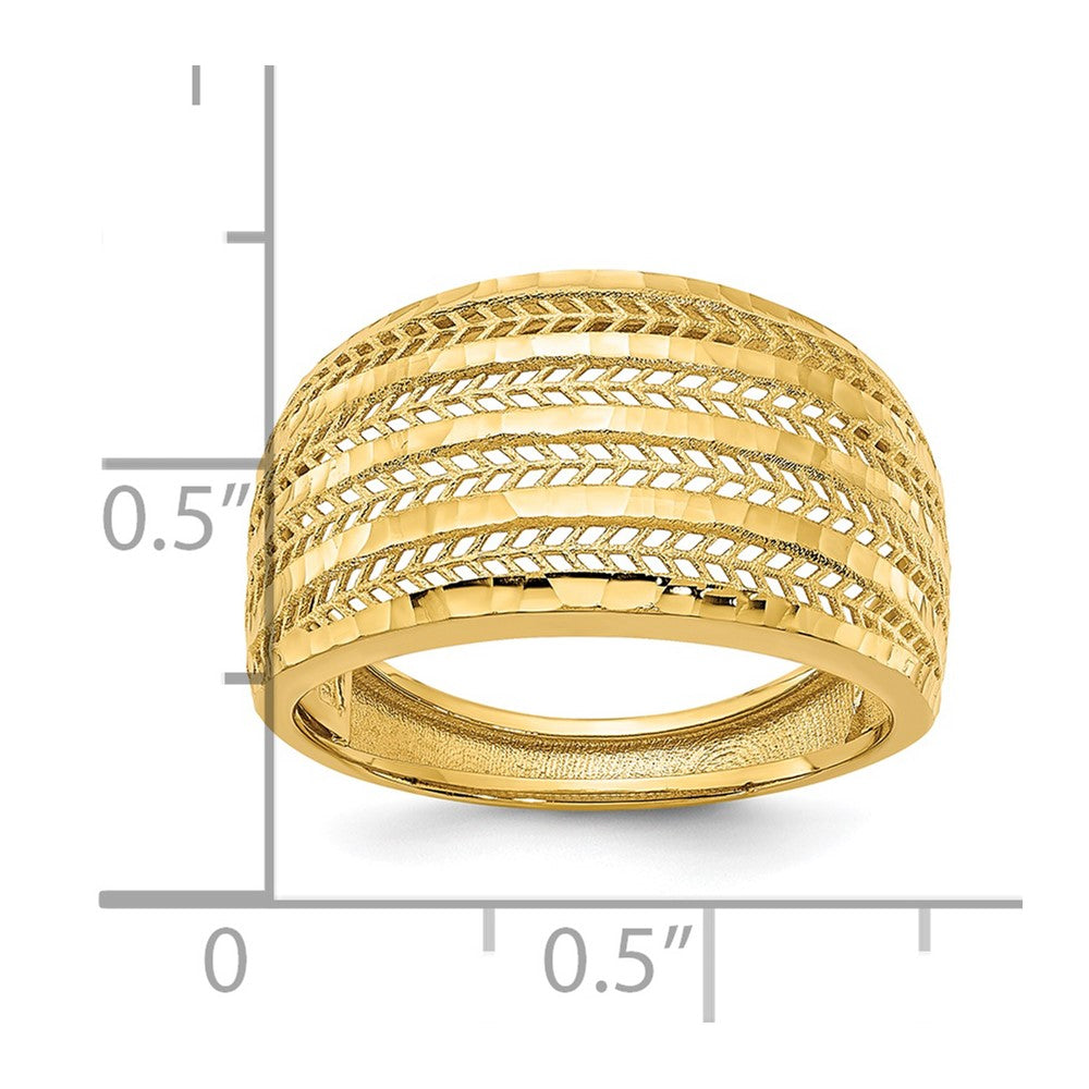14K Yellow Gold Polished Fancy Ring