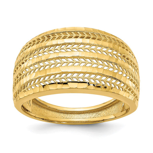 14K Yellow Gold Polished Fancy Ring