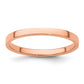Solid 14K Yellow Gold Rose Gold 2mm Light Weight Flat Men's/Women's Wedding Band Ring Size 4.5
