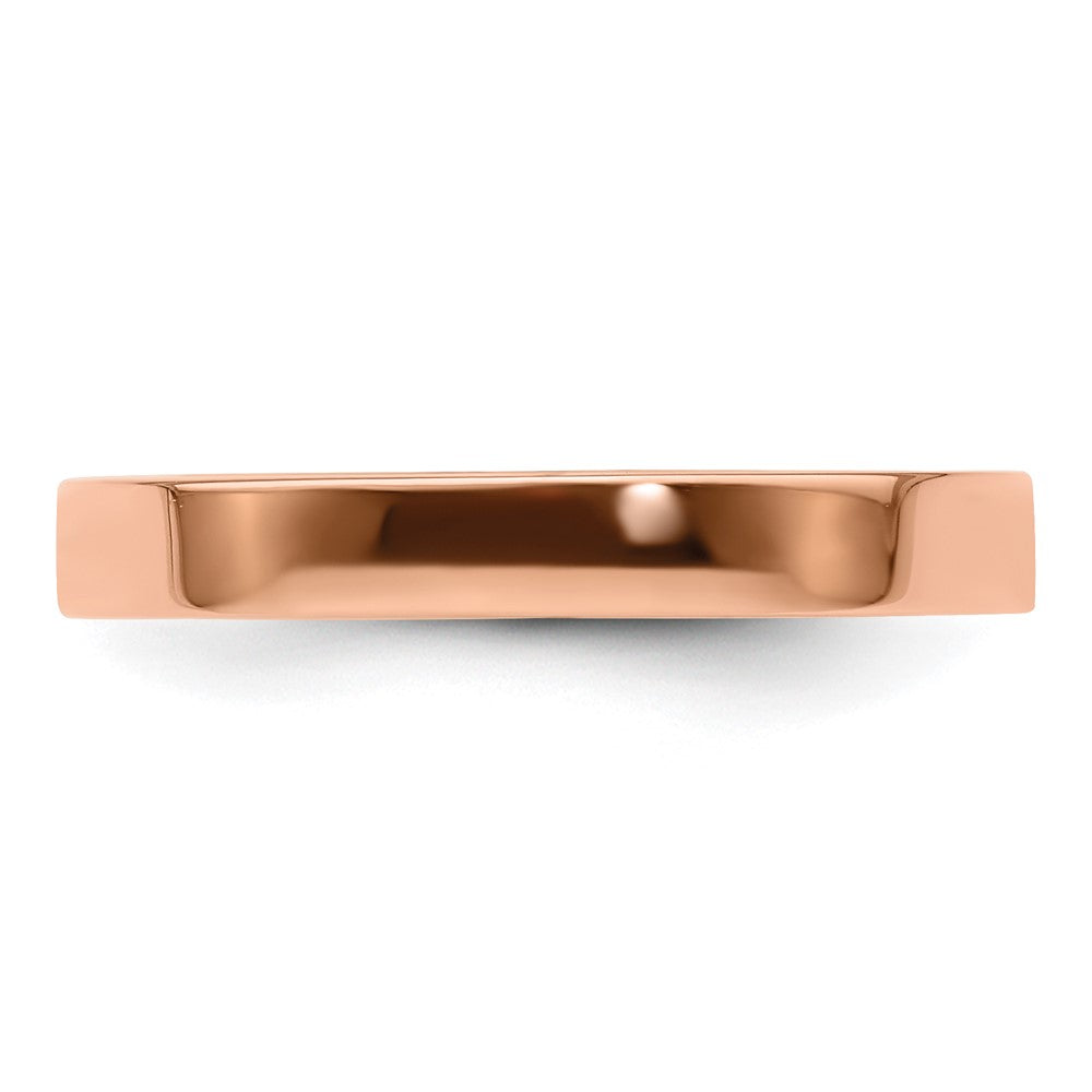 Solid 14K Yellow Gold Rose Gold 3mm Light Weight Flat Men's/Women's Wedding Band Ring Size 7.5