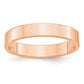 Solid 14K Yellow Gold Rose Gold 4mm Light Weight Flat Men's/Women's Wedding Band Ring Size 11.5