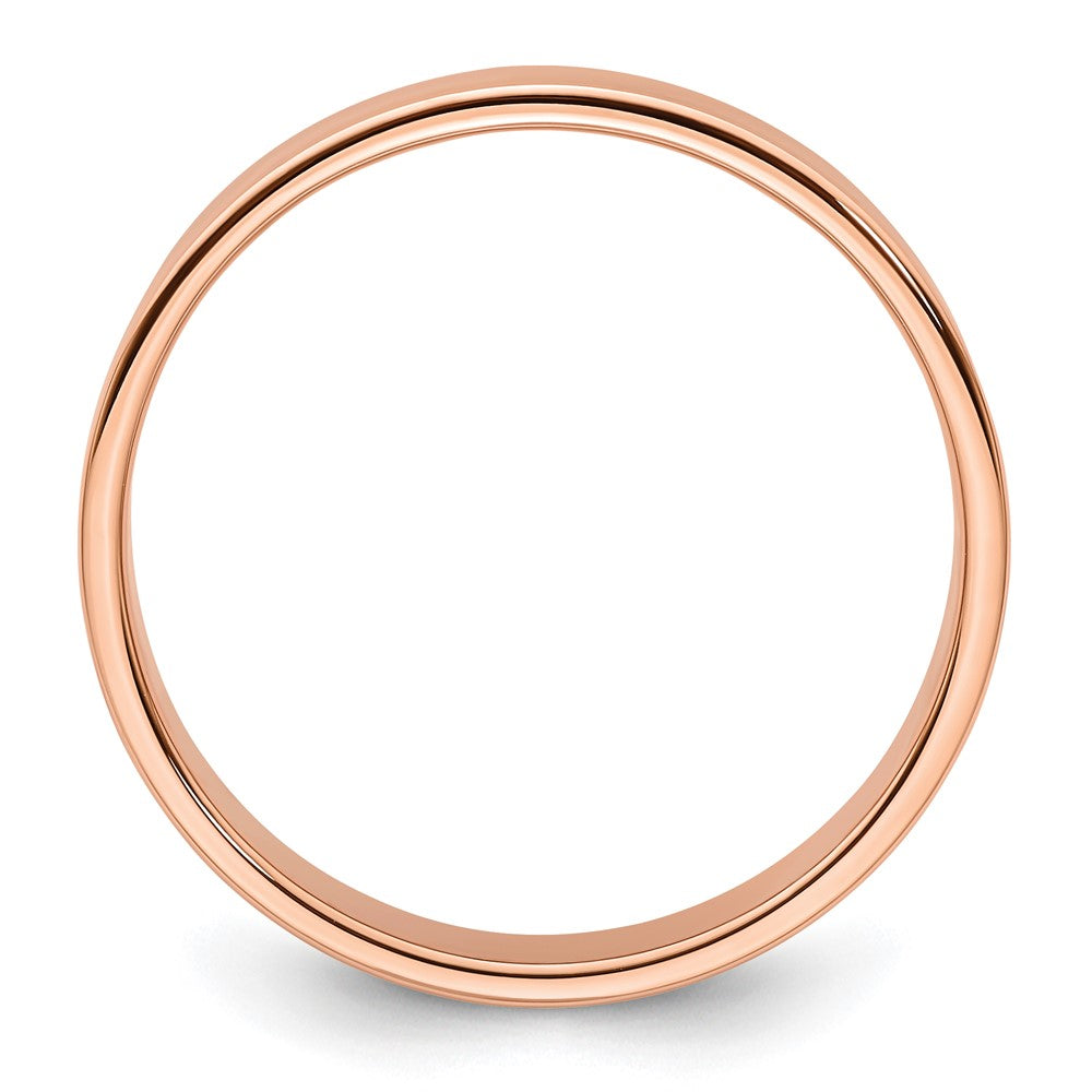 Solid 14K Yellow Gold Rose Gold 5mm Light Weight Flat Men's/Women's Wedding Band Ring Size 12.5