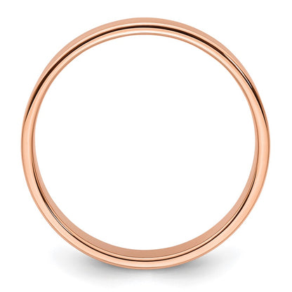 Solid 14K Yellow Gold Rose Gold 5mm Light Weight Flat Men's/Women's Wedding Band Ring Size 12.5