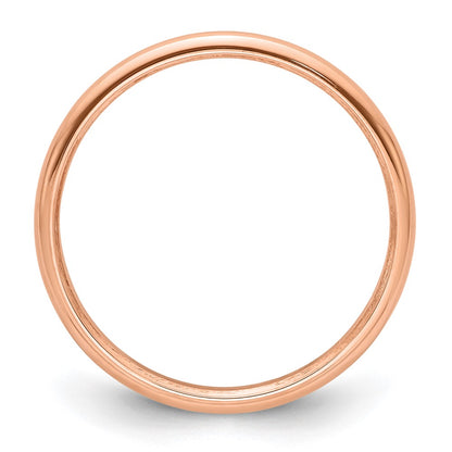 Solid 14K Yellow Gold Rose Gold 2mm Half Round Men's/Women's Wedding Band Ring Size 10.5