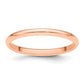 Solid 14K Yellow Gold Rose Gold 2mm Half Round Men's/Women's Wedding Band Ring Size 10.5