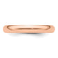 Solid 14K Yellow Gold Rose Gold 3mm Half Round Men's/Women's Wedding Band Ring Size 13.5