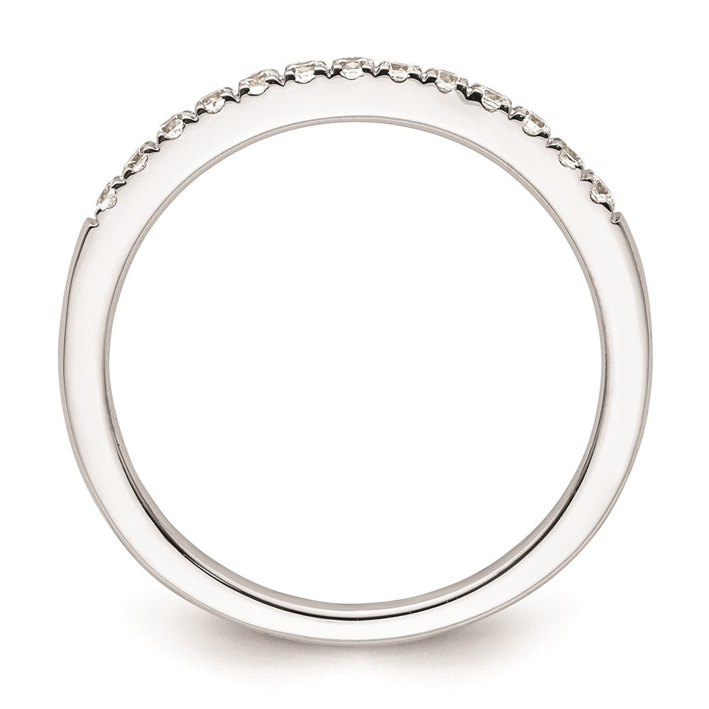 0.23ct. CZ Solid Real 14k White Gold Wedding Wedding Band Ring