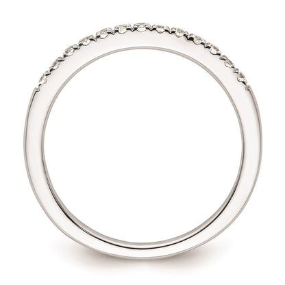 0.23ct. CZ Solid Real 14k White Gold Wedding Wedding Band Ring