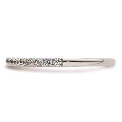 0.23ct. CZ Solid Real 14k White Gold Wedding Wedding Band Ring