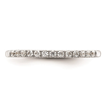 0.23ct. CZ Solid Real 14k White Gold Wedding Wedding Band Ring