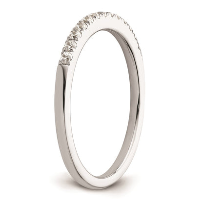 0.23ct. CZ Solid Real 14k White Gold Wedding Wedding Band Ring