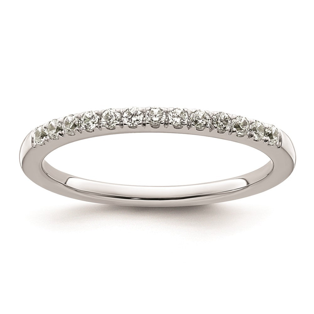0.23ct. CZ Solid Real 14k White Gold Wedding Wedding Band Ring