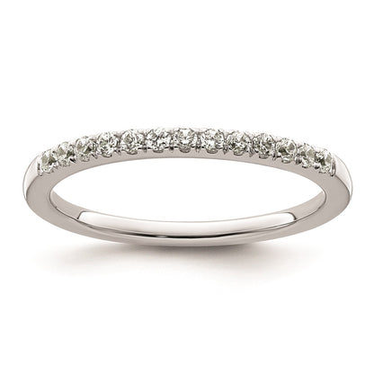 0.23ct. CZ Solid Real 14k White Gold Wedding Wedding Band Ring