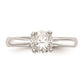 1.00ct. CZ Solid Real 14k White Gold Round Solitaire Engagement Ring Engagement Polished