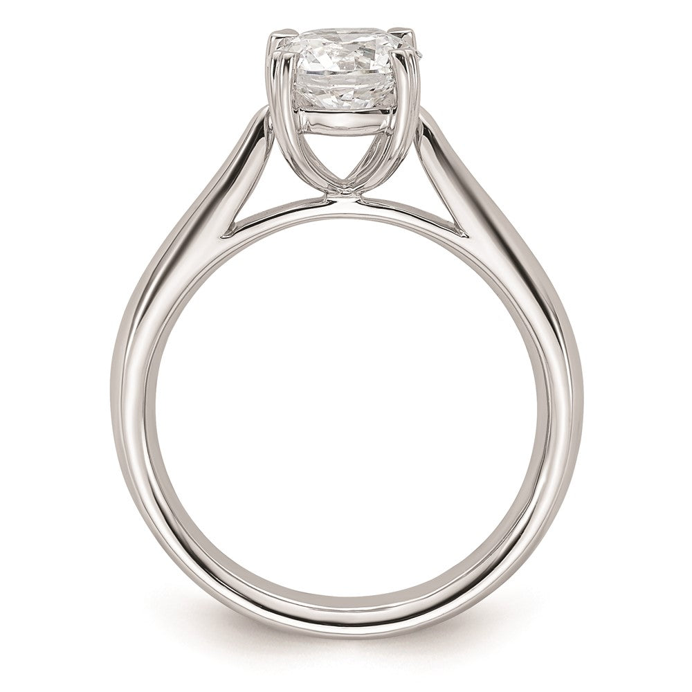 1.25ct. CZ Solid Real 14k White Gold Round Solitaire Engagement Ring Engagement Polished