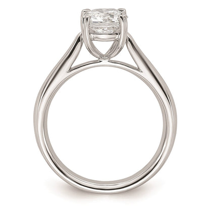 1.25ct. CZ Solid Real 14k White Gold Round Solitaire Engagement Ring Engagement Polished
