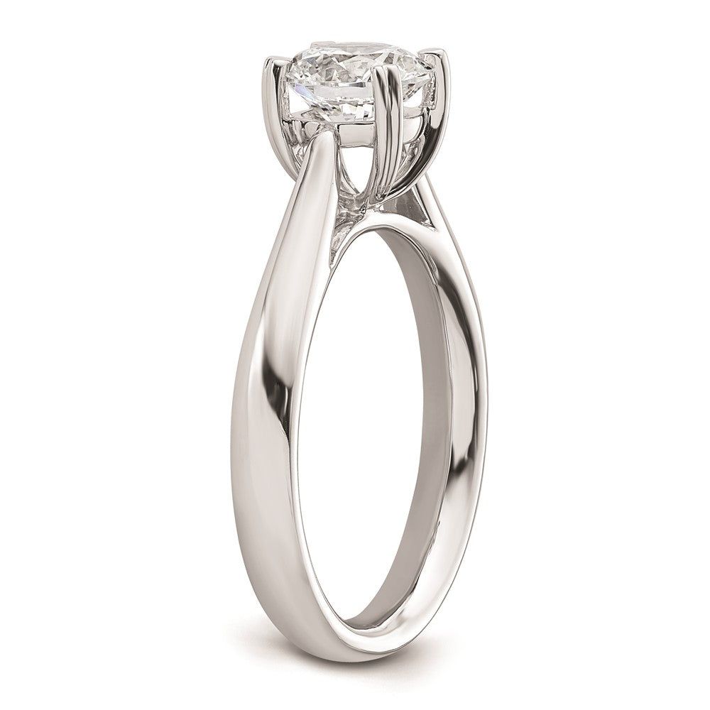 1.25ct. CZ Solid Real 14k White Gold Round Solitaire Engagement Ring Engagement Polished