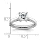 1.25ct. CZ Solid Real 14k White Gold Round Solitaire Engagement Ring Engagement Polished