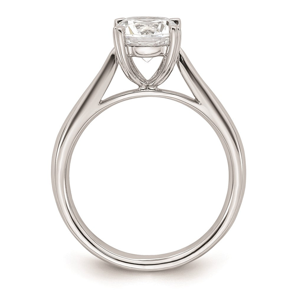1.50ct. CZ Solid Real 14k White Gold Round Solitaire Engagement Ring Engagement Polished