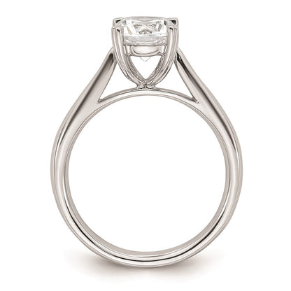 1.50ct. CZ Solid Real 14k White Gold Round Solitaire Engagement Ring Engagement Polished
