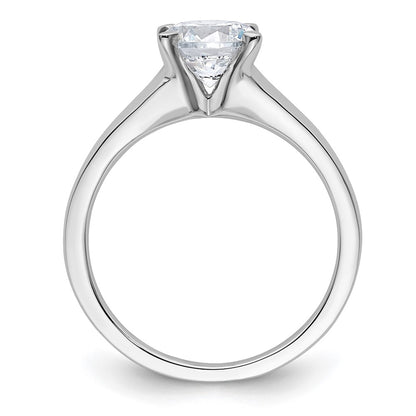 1.25ct. CZ Solid Real 14k White Gold Solitaire Engagement Ring