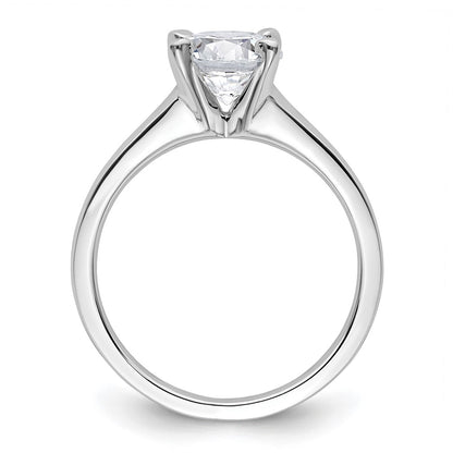 1.50ct. CZ Solid Real 14k White Gold Solitaire Engagement Ring