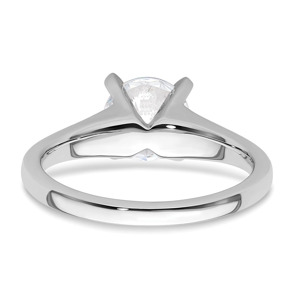 1.50ct. CZ Solid Real 14k White Gold Solitaire Engagement Ring