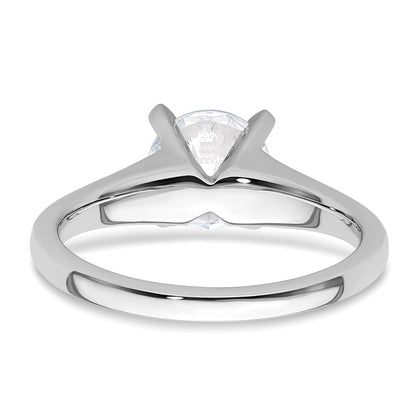 1.50ct. CZ Solid Real 14k White Gold Solitaire Engagement Ring