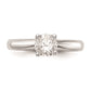 1.00ct. CZ Solid Real 14k White Gold Solitaire Engagement Ring