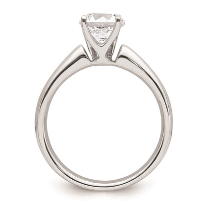 1.25ct. CZ Solid Real 14k White Gold Solitaire Engagement Ring
