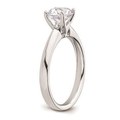 1.25ct. CZ Solid Real 14k White Gold Solitaire Engagement Ring