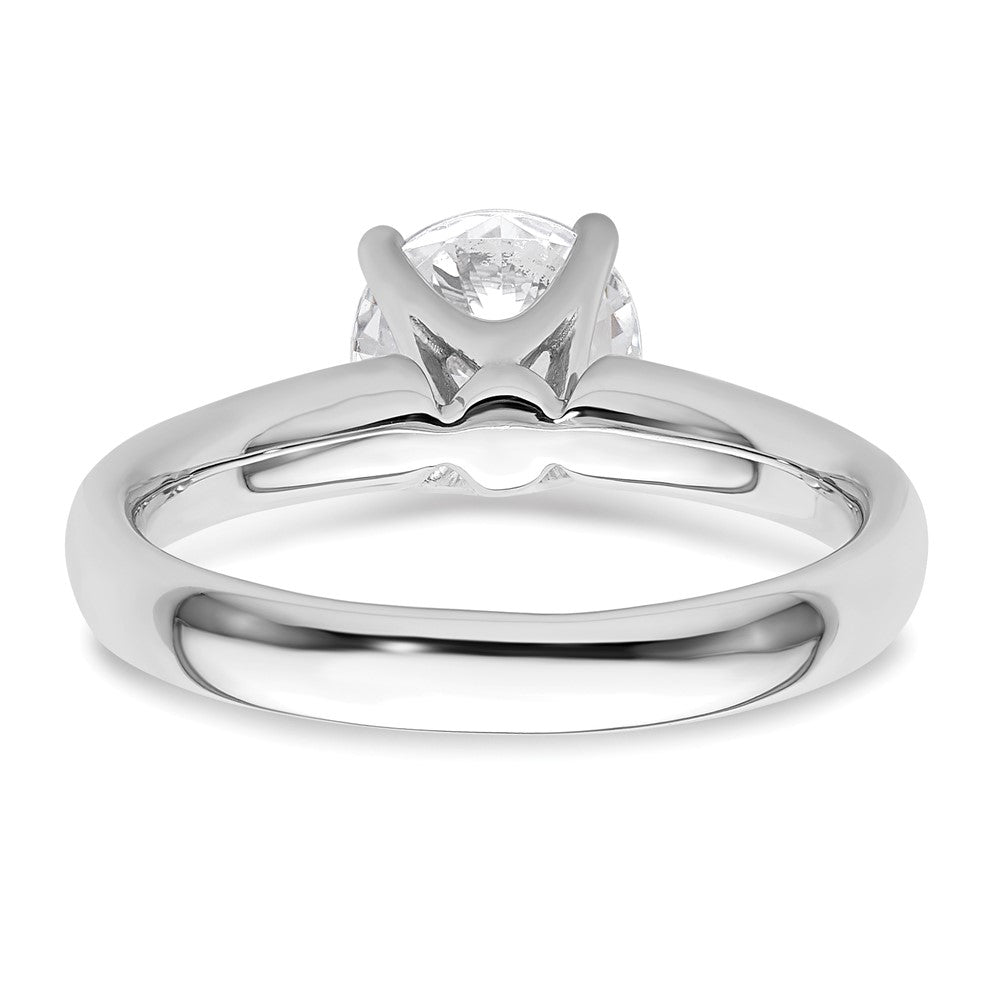 1.50ct. CZ Solid Real 14k White Gold Solitaire Engagement Ring