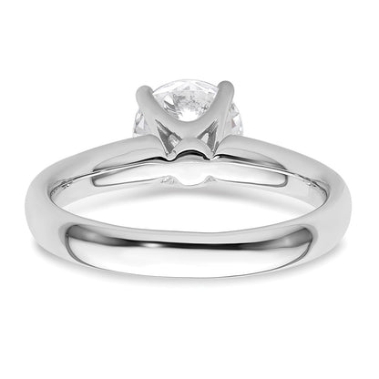 1.50ct. CZ Solid Real 14k White Gold Solitaire Engagement Ring