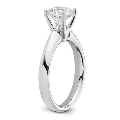 1.50ct. CZ Solid Real 14k White Gold Solitaire Engagement Ring