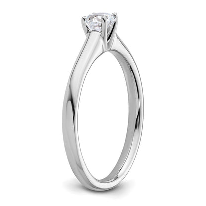 0.33ct. CZ Solid Real 14k White Gold Solitaire Engagement Ring