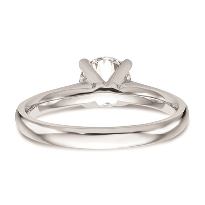1.00ct. CZ Solid Real 14k White Gold Solitaire Engagement Ring