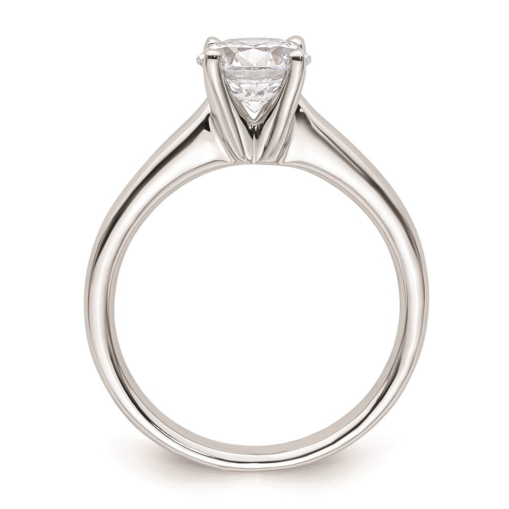 1.25ct. CZ Solid Real 14k White Gold Solitaire Engagement Ring