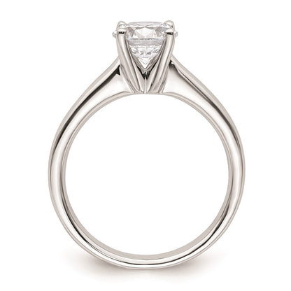 1.25ct. CZ Solid Real 14k White Gold Solitaire Engagement Ring