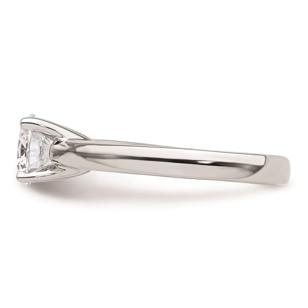 1.25ct. CZ Solid Real 14k White Gold Solitaire Engagement Ring