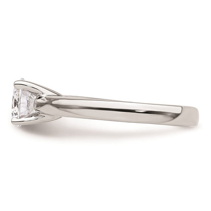 1.25ct. CZ Solid Real 14k White Gold Solitaire Engagement Ring