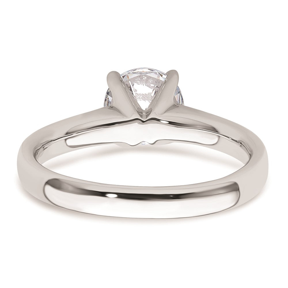 1.25ct. CZ Solid Real 14k White Gold Solitaire Engagement Ring