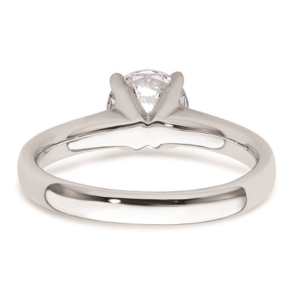 1.25ct. CZ Solid Real 14k White Gold Solitaire Engagement Ring