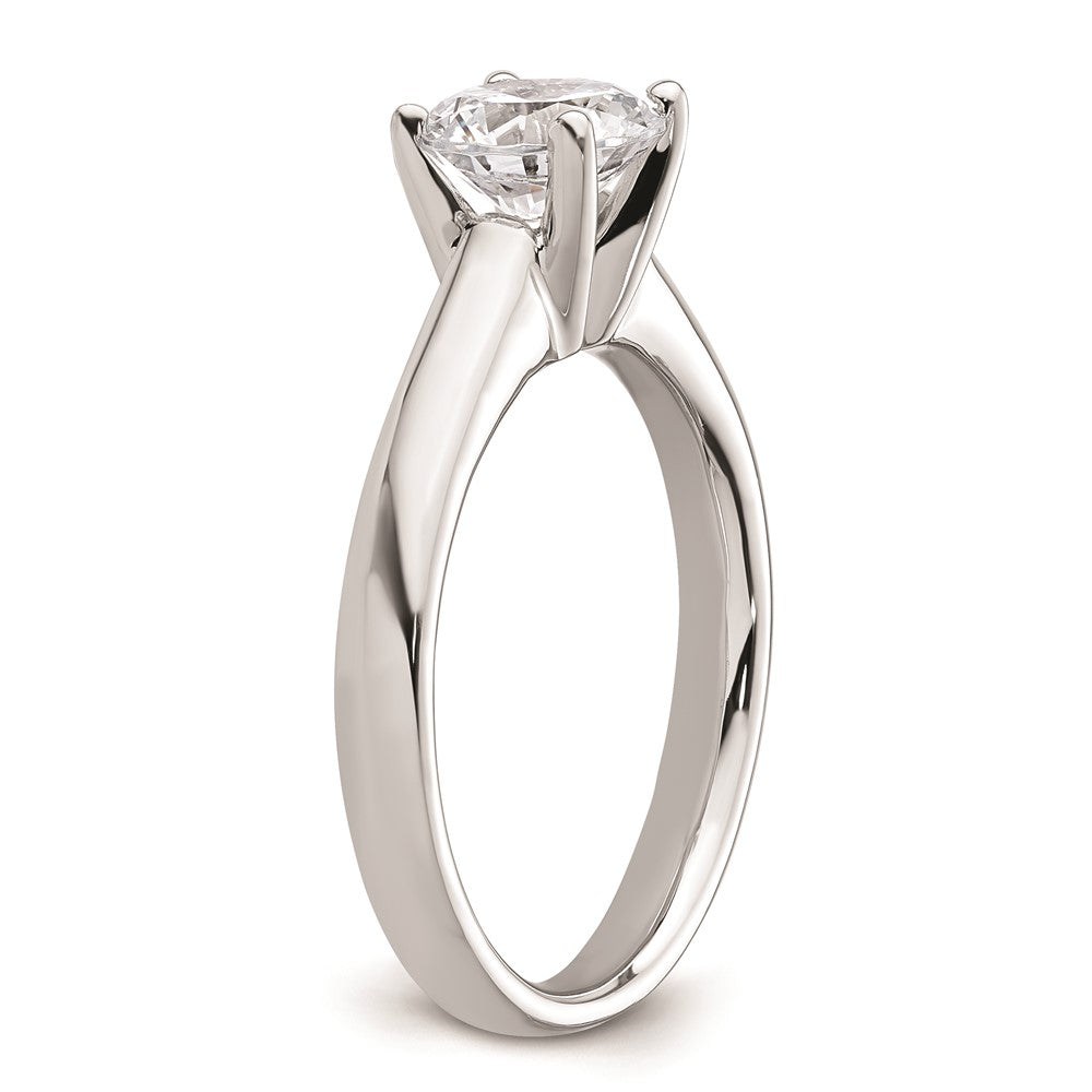 1.25ct. CZ Solid Real 14k White Gold Solitaire Engagement Ring