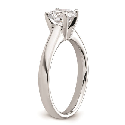 1.25ct. CZ Solid Real 14k White Gold Solitaire Engagement Ring