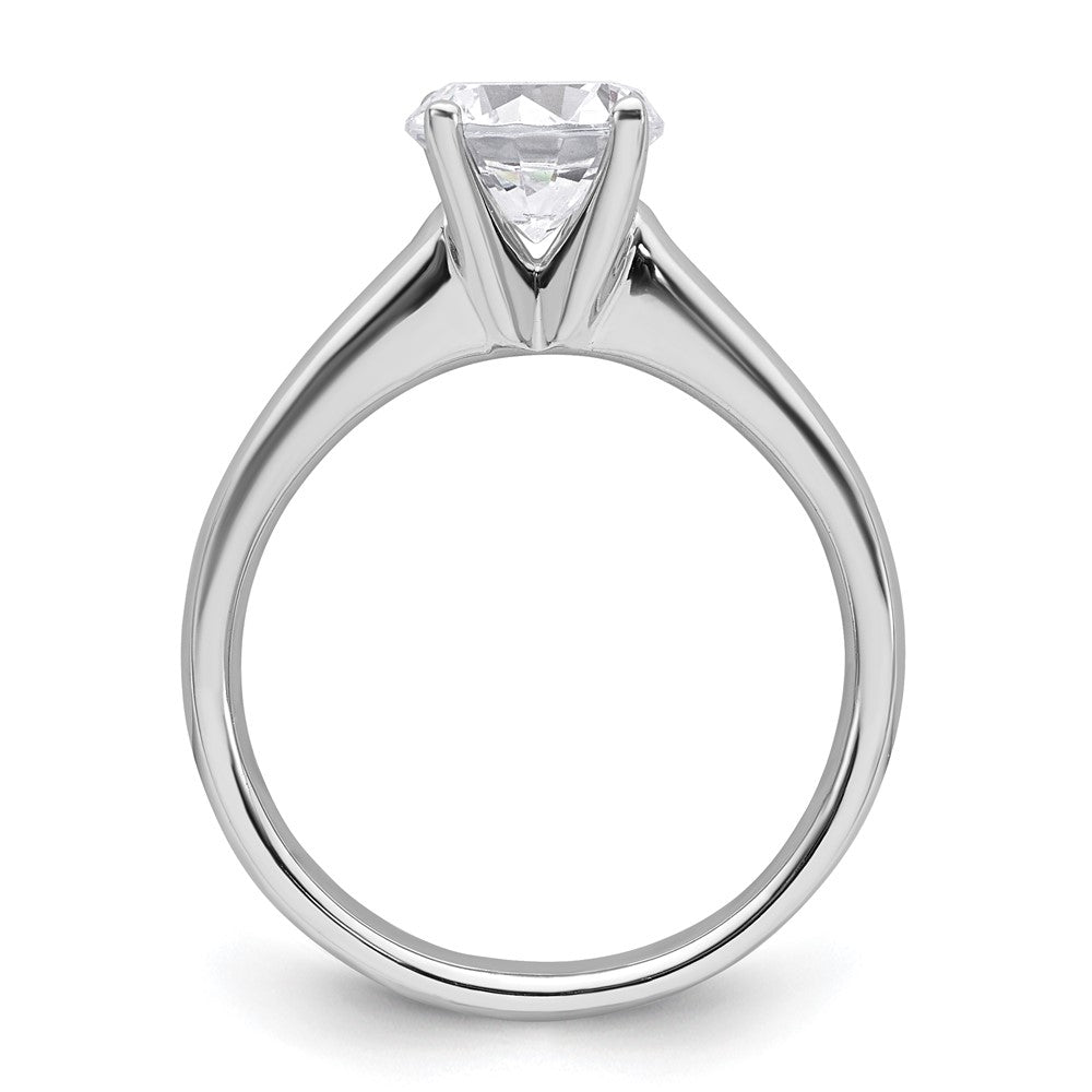 1.50ct. CZ Solid Real 14k White Gold Solitaire Engagement Ring
