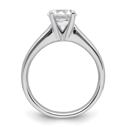 1.50ct. CZ Solid Real 14k White Gold Solitaire Engagement Ring