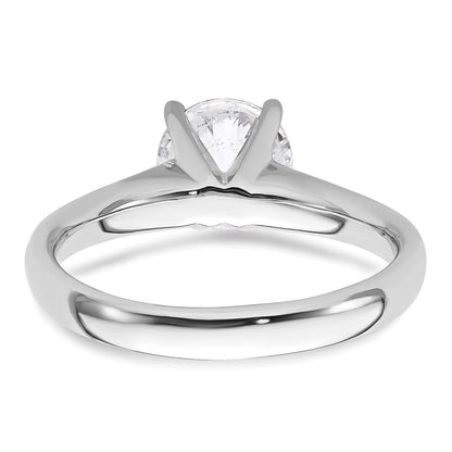 1.50ct. CZ Solid Real 14k White Gold Solitaire Engagement Ring