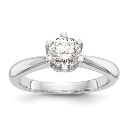0.50ct. CZ Solid Real 14k Yellow Gold Solitaire Engagement Ring
