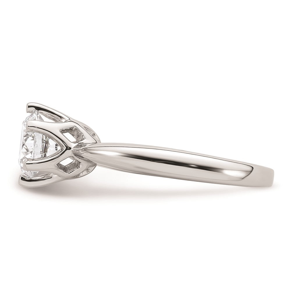 1.50ct. CZ Solid Real 14k White Gold Solitaire Engagement Ring